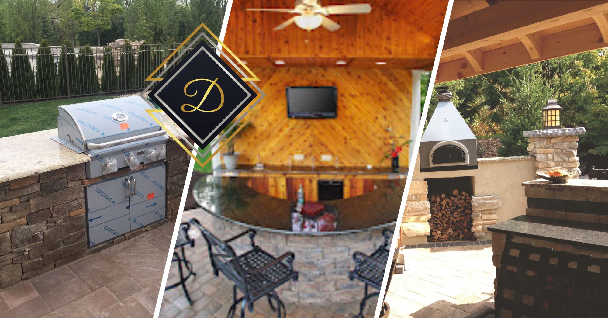 Down East Granite outdoor kitchen images